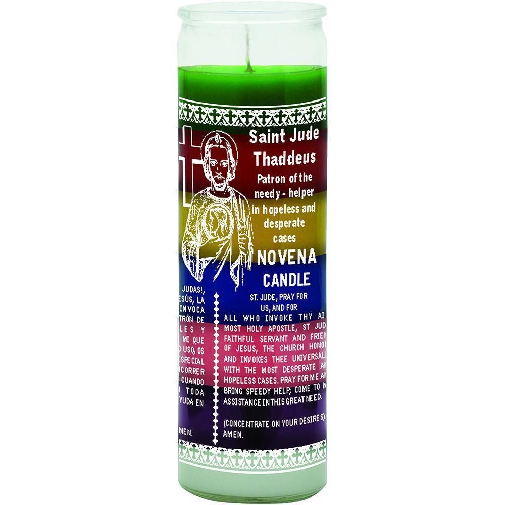 7 Day Glass Candle 7 Color - St. Jude, SKU WP-578-800, UPC 6016219629653