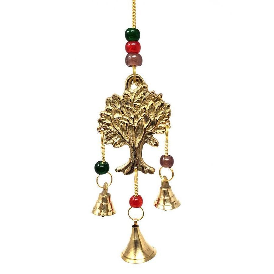 9&quot; Tree of Life Brass Wind Chime, SKU 7538, UPC 6016204732795