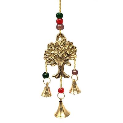 9&quot; Tree of Life Brass Wind Chime, SKU 7538, UPC 6016204732795