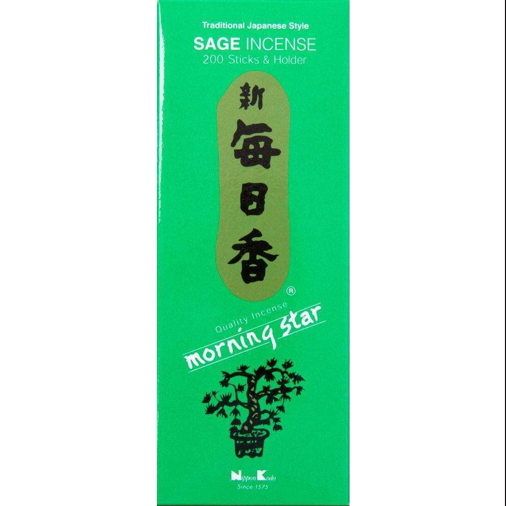 Morning Star Incense 200 Sticks - Sage, SKU KH-72759, UPC 6016219373372