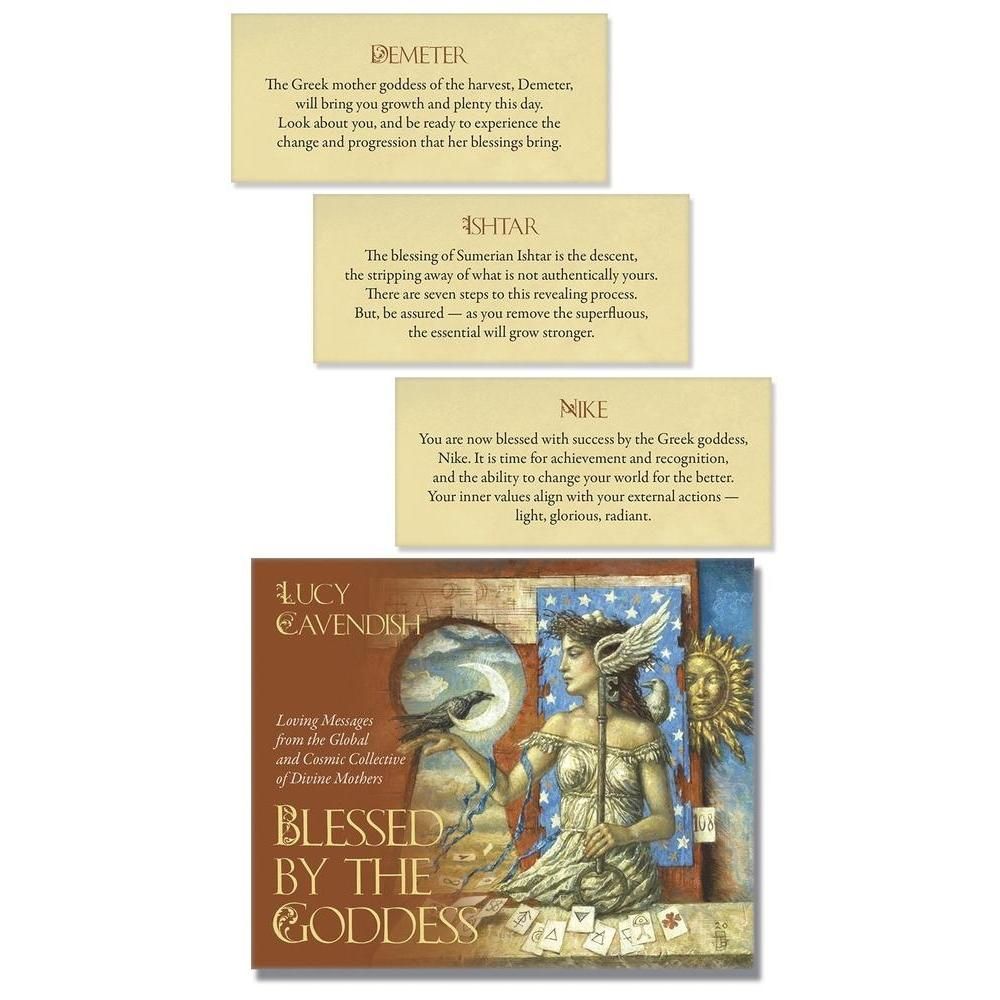 Blessed by the Goddess Deck by Lucy Cavendish, SKU UG-BBG57, UPC 6016005548564