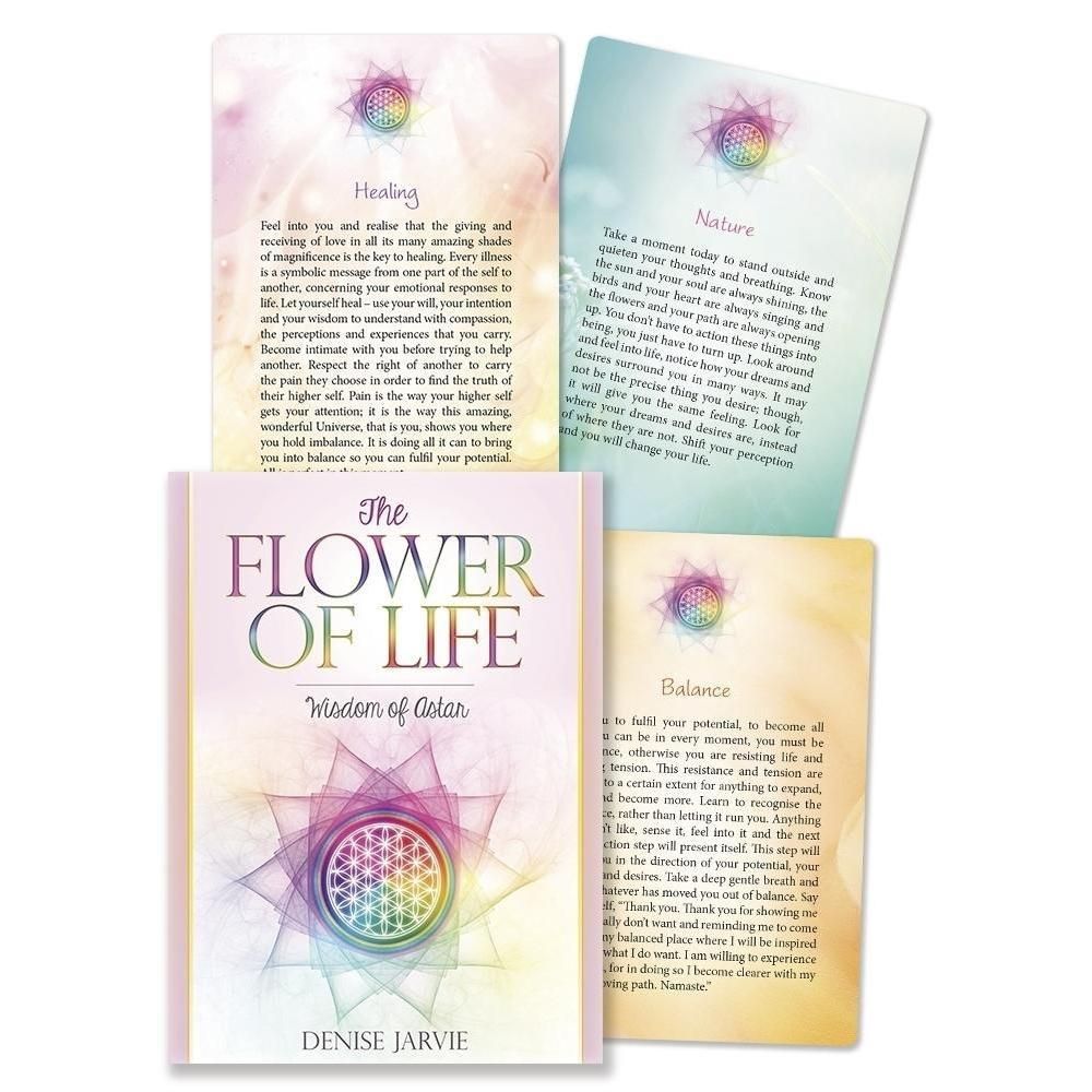 Flower of Life Guidance Cards by Denise Jarvie, SKU LW1305, UPC 6016213222232