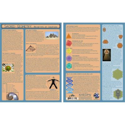 8.5&quot; x 11&quot; English Information Chart - Sacred Geometry, SKU KH-37301, UPC 6016213253298