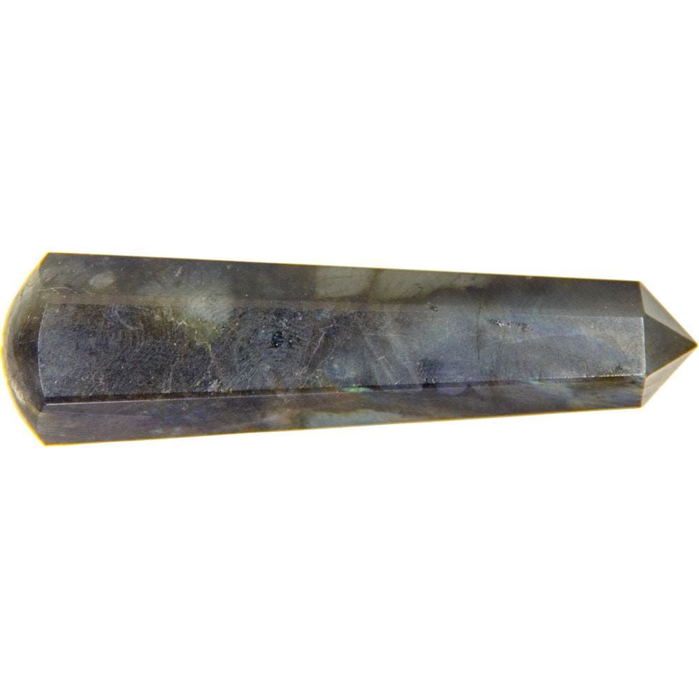 2.75&quot; Gemstone Faceted Massage Wand - Labradorite, SKU KH-76150, UPC 6016205276236