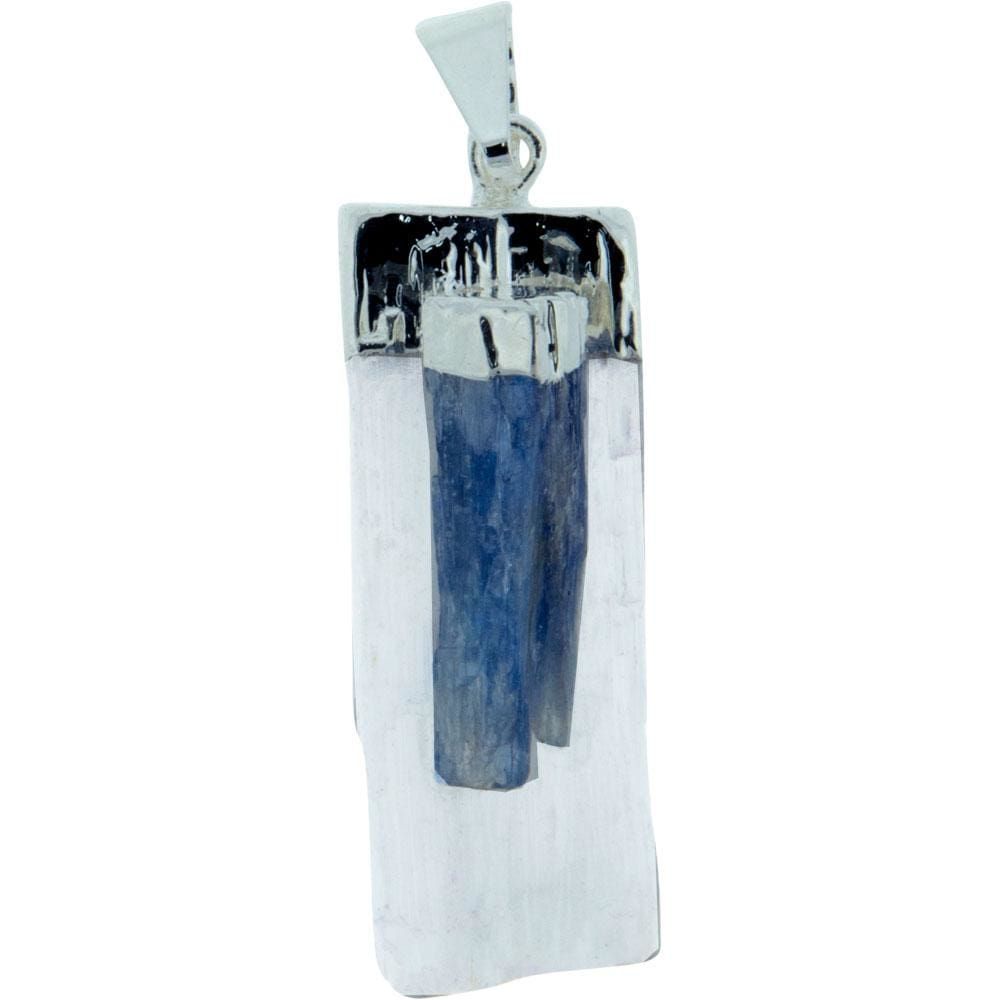 Selenite Pendant - Kyanite, SKU KH-99121, UPC 6016208151141