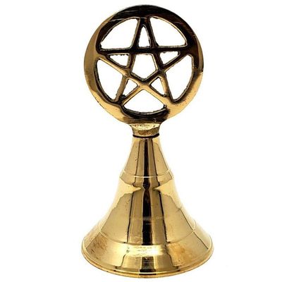 4&quot; Brass Hand Bell - Pentagram, SKU 109WP, UPC 6016202726727
