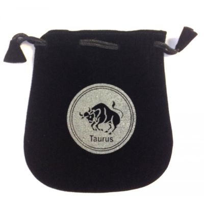 5&quot; Astrology Sign Velvet Bag - Taurus, SKU VZ-TA, UPC 6016014234212