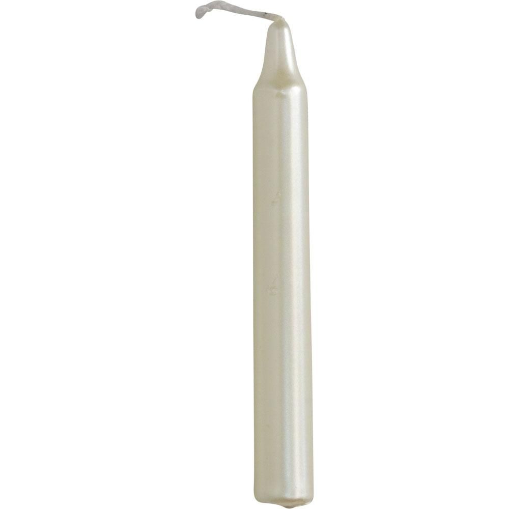 Mini Ritual Spell Candles - Metallic White (Pack of 20), SKU KH-81607, UPC 6016206326398