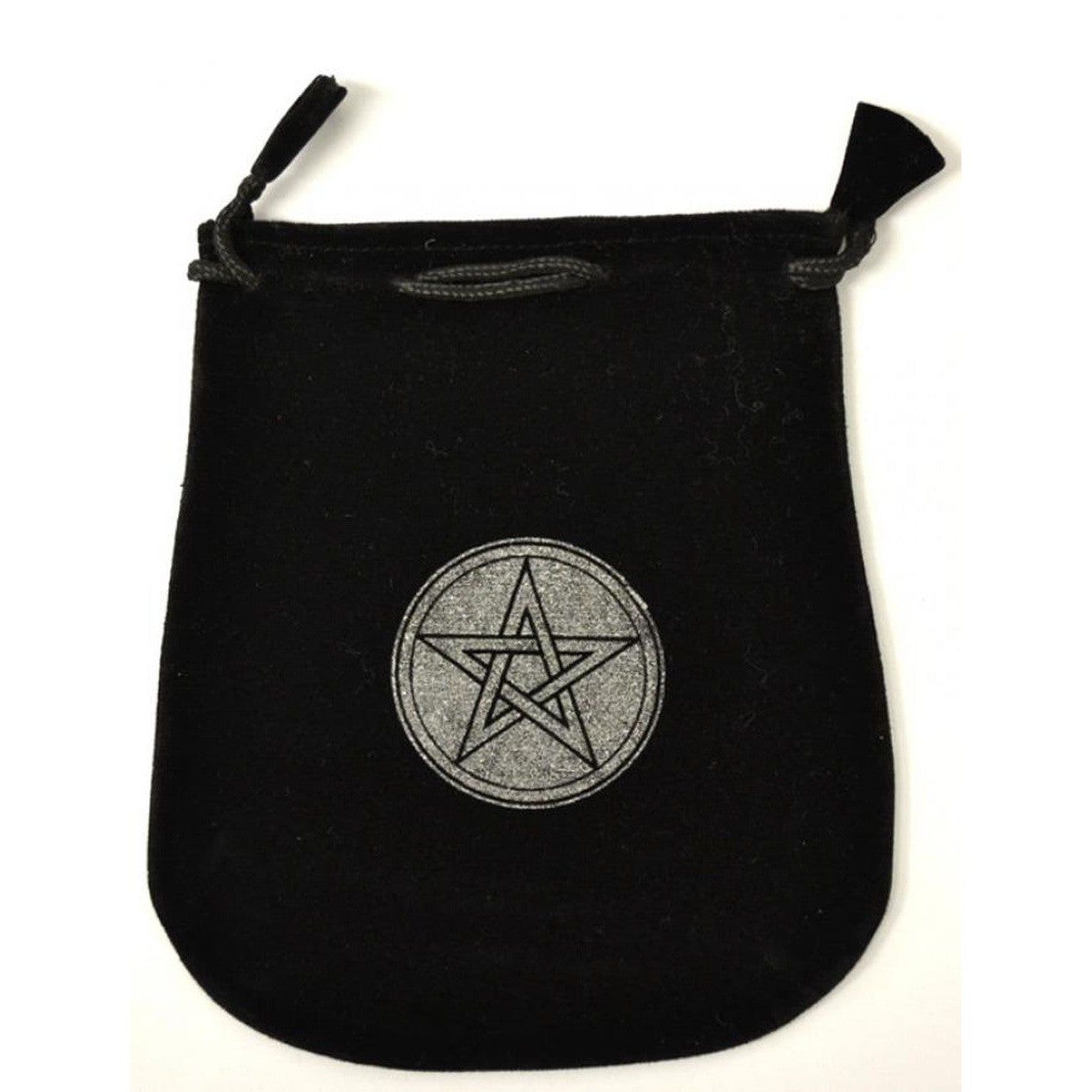 5&quot; x 5&quot; Black Velvet Bag - Pentagram, SKU Y019-PBV4, UPC 6016200409462