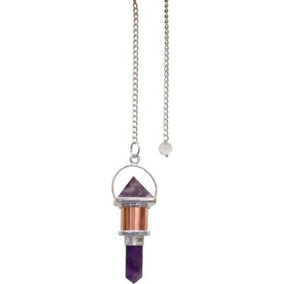Pendulum Pyramid - Amethyst Point, SKU KH-61404, UPC 6016210742726