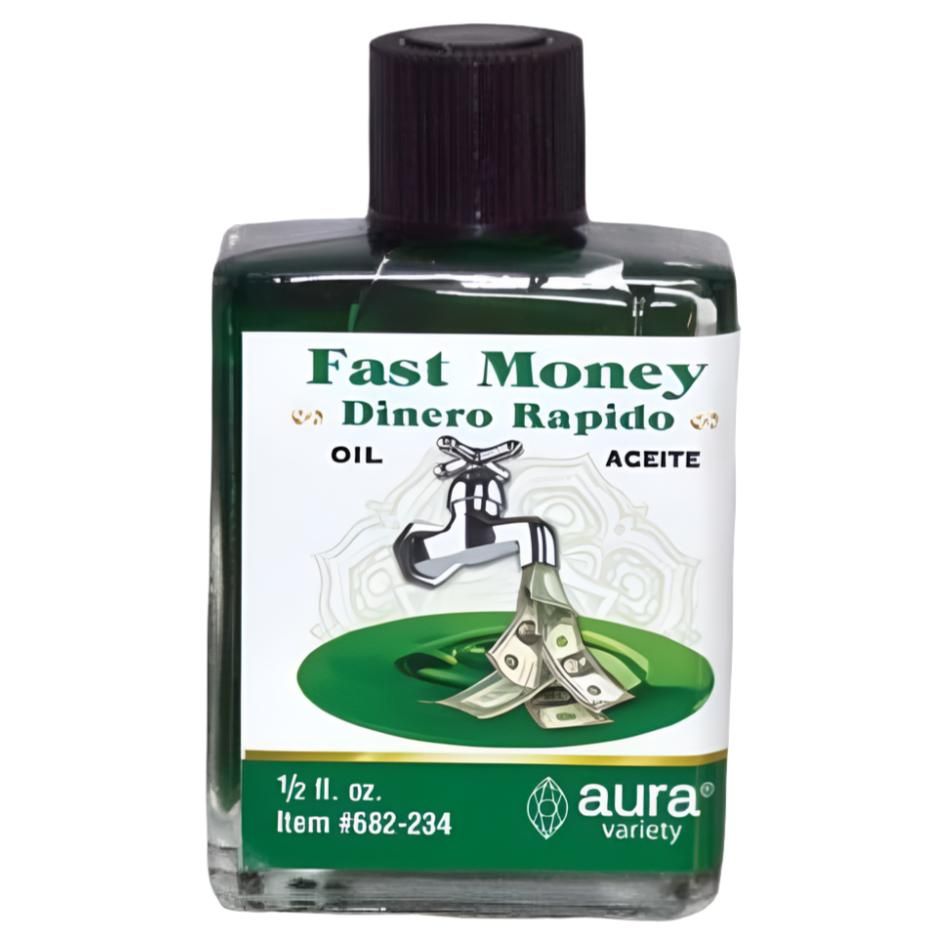 1/2 oz Aura Spiritual Oil - Fast Money (Dinero Rapido), SKU RM-682234, UPC 6016201713704