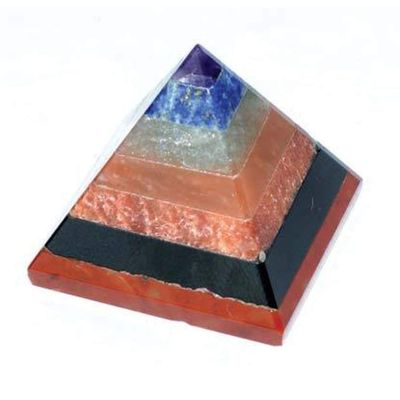 25-35 mm Gemstone Pyramid - Multi, SKU GPYMUL25, UPC 6016201881861