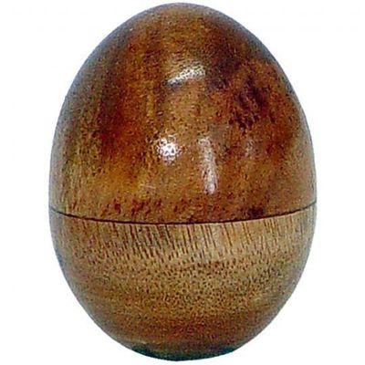 3&quot; Wood Egg Shaker - Plain, SKU KH-31126, UPC 6016229252230