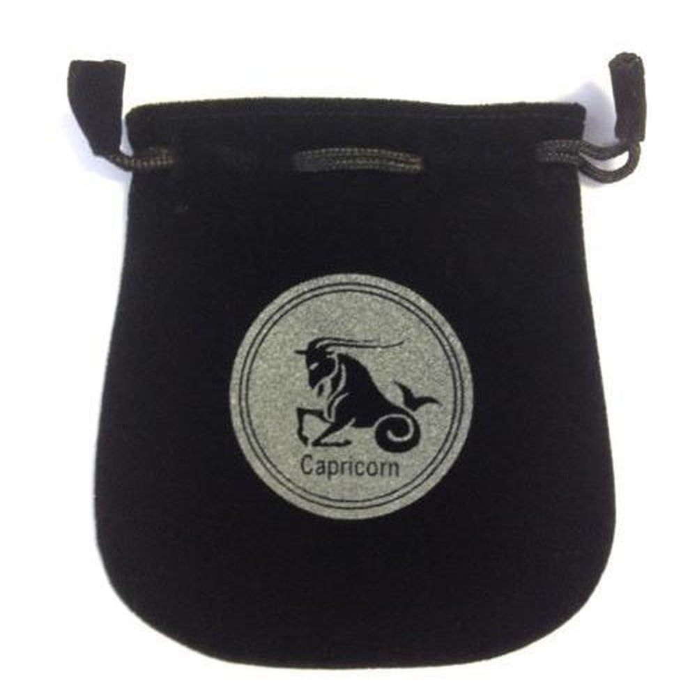 5&quot; Astrology Sign Velvet Bag - Capricorn, SKU VZ-CAP, UPC 6016000131167
