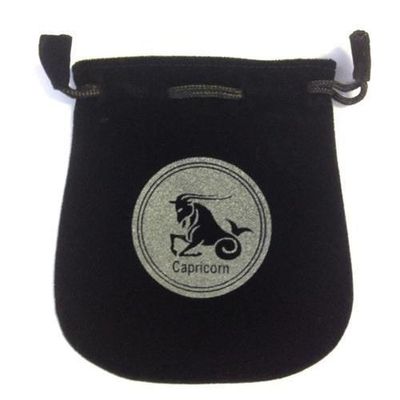 5&quot; Astrology Sign Velvet Bag - Capricorn, SKU VZ-CAP, UPC 6016000131167