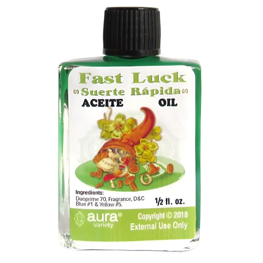 1/2 oz Aura Spiritual Oil - Fast Luck (Suerte Rapida), SKU RM-682232, UPC 6016204334364