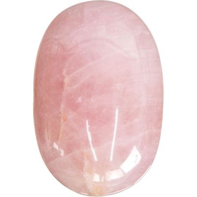 1.75&quot; Palm Stone - Rose Quartz, SKU KH-62385, UPC 6016240398306