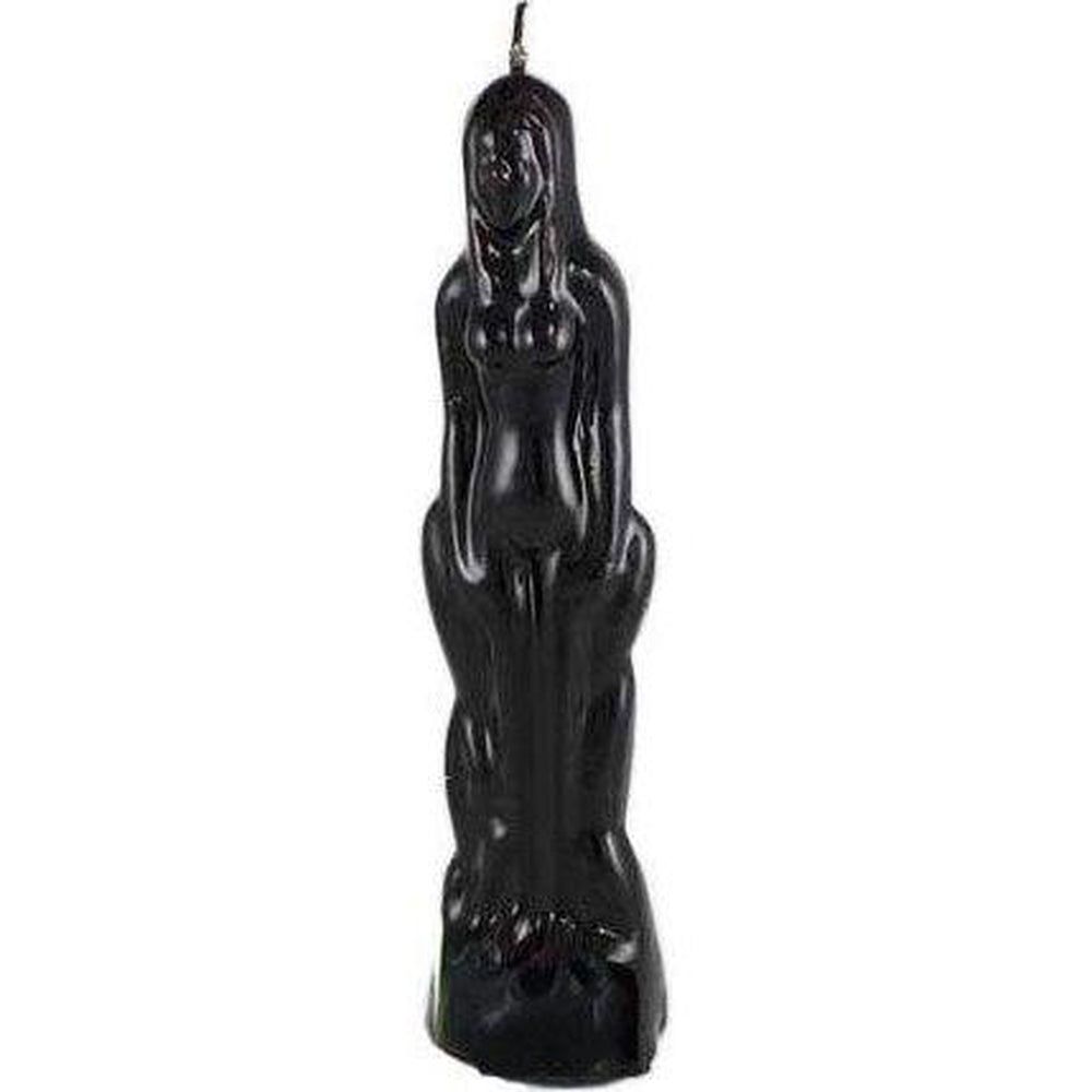 8&quot; Female Candle - Black, SKU RM-10937, UPC 6016205340371