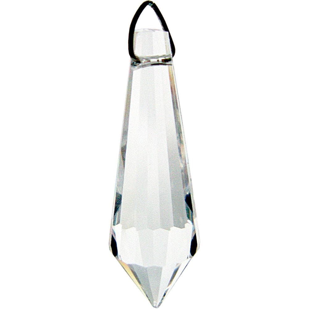 38 mm Prism Crystal - Faceted Tear Drop CL, SKU KH-62517, UPC 6016203123167