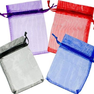 3&quot; x 4&quot; Organza Bags - (Assorted Color), SKU KH-60033-D12, UPC 6016205196121