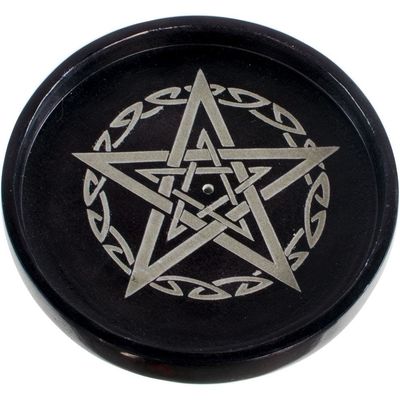 4&quot; Soapstone Cone Burner - Pentacle, SKU KH-90114, UPC 6016207135111