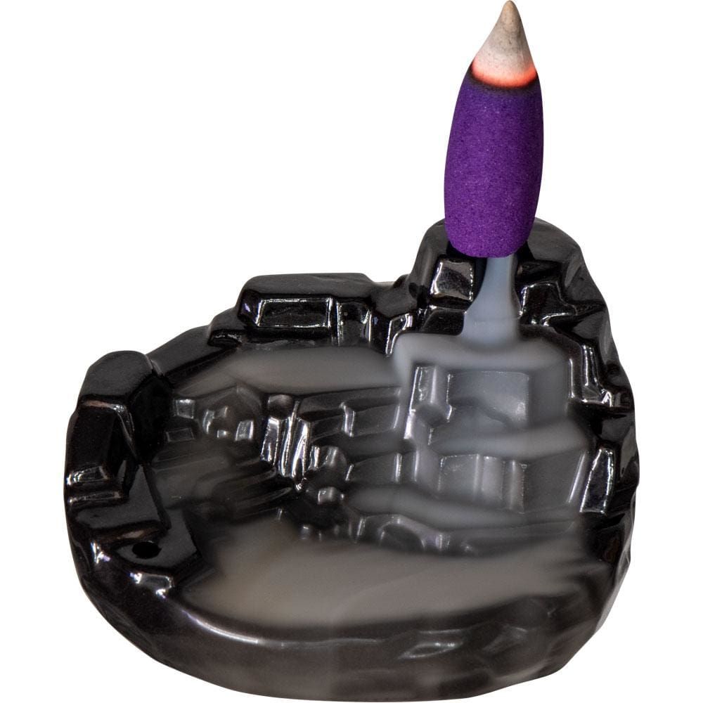 3&quot; Ceramic Backflow Incense Burner - Cascade, SKU KH-89598, UPC 6016223710712