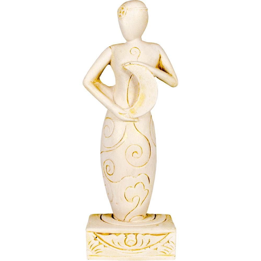 7.5&quot; Gypsum Cement Figurine - Moon Goddess, SKU KH-32506, UPC 6016221594512