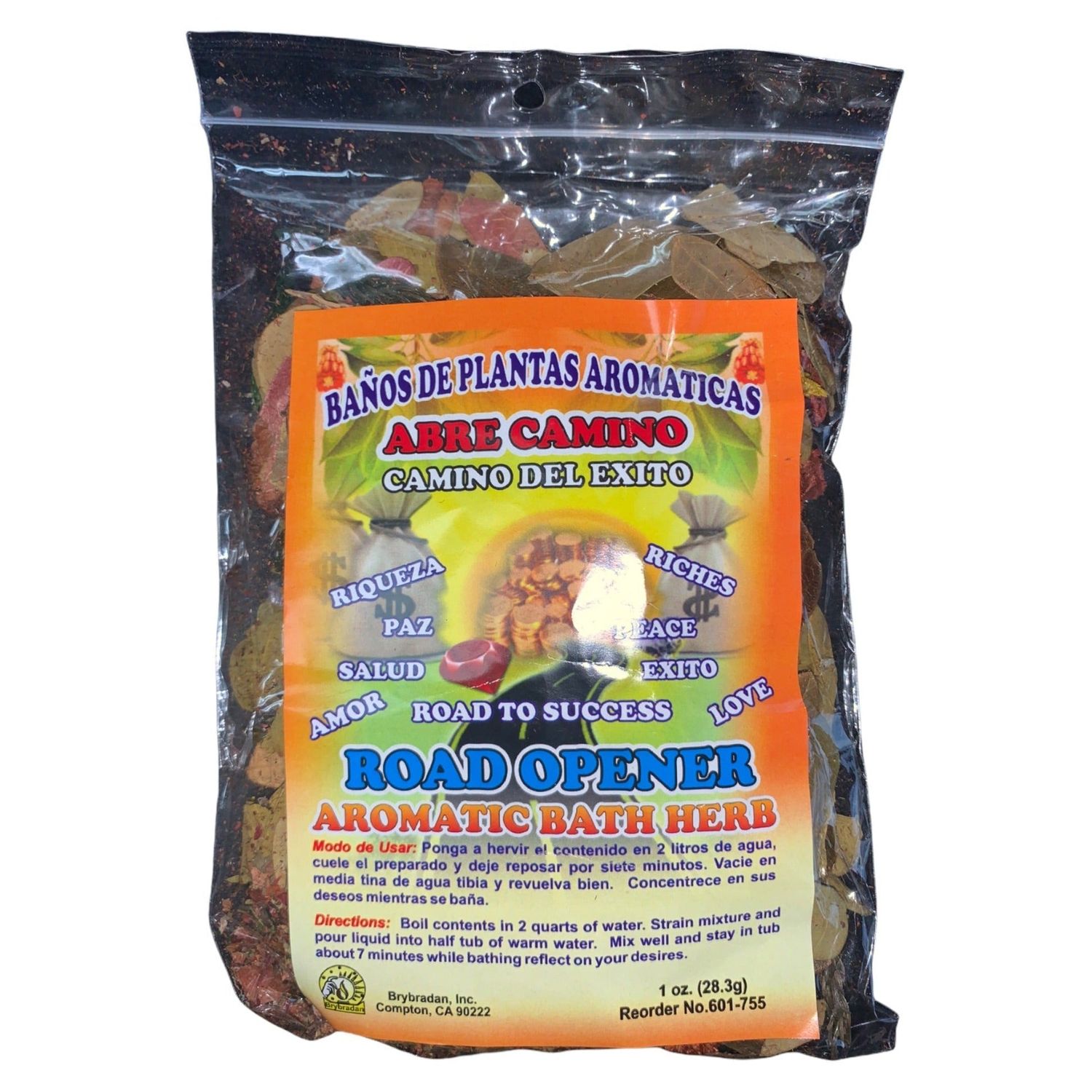 Brybradan Aromatic Bath Herbs - Road Opener (Abre Camino), SKU RM-601755, UPC 6016205087085