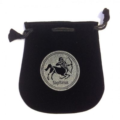 5&quot; Astrology Sign Velvet Bag - Sagittarius, SKU VZ-SA, UPC 6016005768702