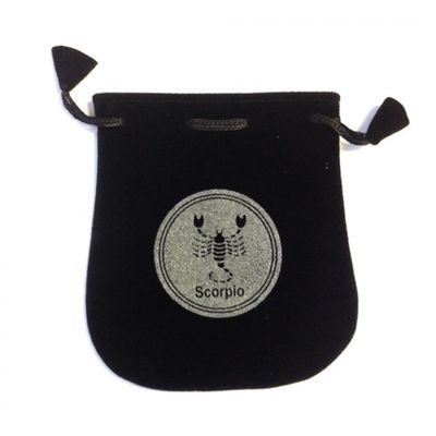 5&quot; Astrology Sign Velvet Bag - Scorpio, SKU VZ-SC, UPC 6016004412446