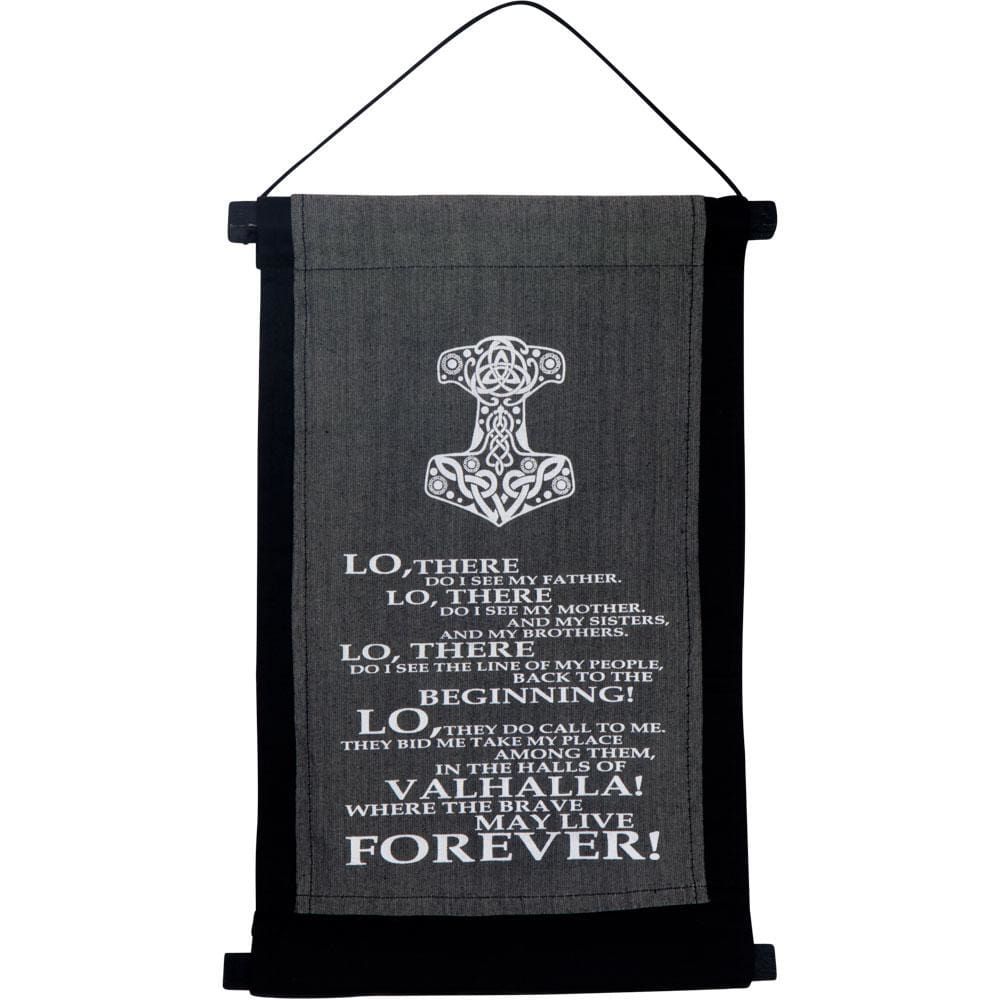 16&quot; Cotton Banner - Valhalla Prayer, SKU KH-57535, UPC 6016201477408
