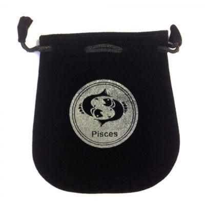 5&quot; Astrology Sign Velvet Bag - Pisces, SKU VZ-PI, UPC 6016006829846
