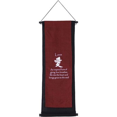 30&quot; Cotton Double Layer Banner - Love, SKU KH-57180, UPC 6016208250219
