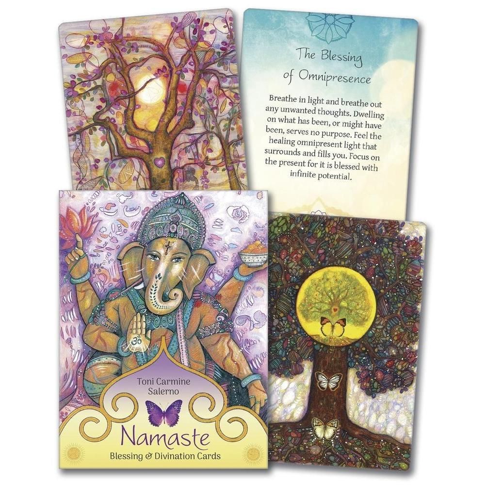 Namaste Blessing &amp; Divination Cards by Toni Carmine, SKU LW240, UPC 6016200611698