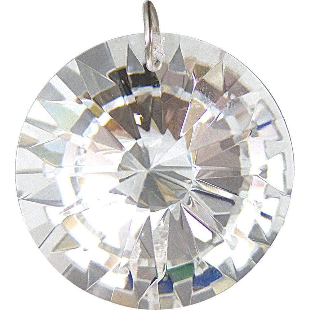 40 mm Prism Crystal - Faceted Disc CL, SKU KH-62645, UPC 6016200007040