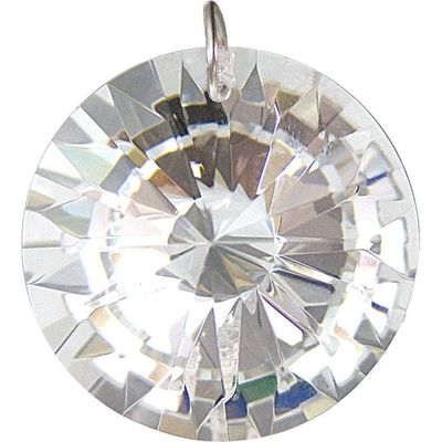 40 mm Prism Crystal - Faceted Disc CL, SKU KH-62645, UPC 6016200007040