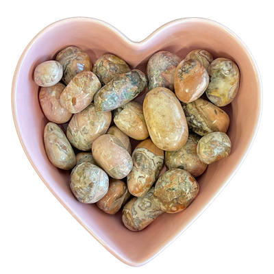 Picasso Jasper Tumbled Stone Natural Gemstone - One Stone, SKU TR-168, UPC 6016000908929
