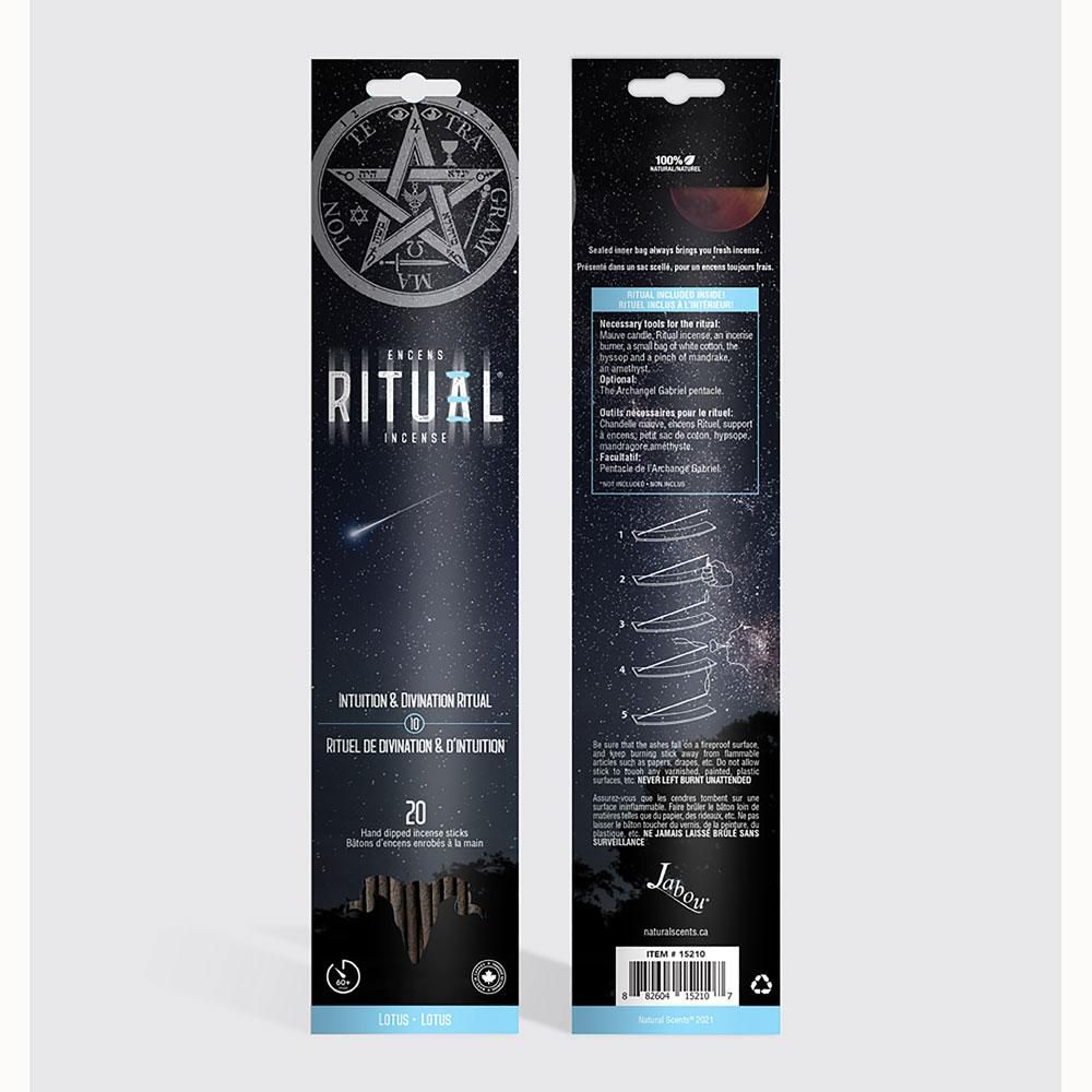 Ritual Incense 20 Sticks - Intuition &amp; Divination, SKU KH-72521, UPC 6016000580576