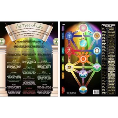 8.5&quot; x 11&quot; English Information Chart - Tree of Life, SKU KH-37314, UPC 6016212972978