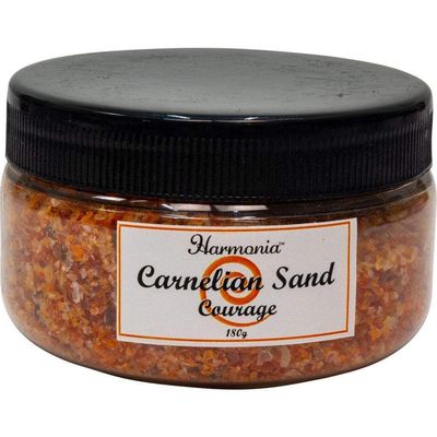 Gemstone Sand Jar 180 gram - Carnelian, SKU KH-62013, UPC 6016243898889