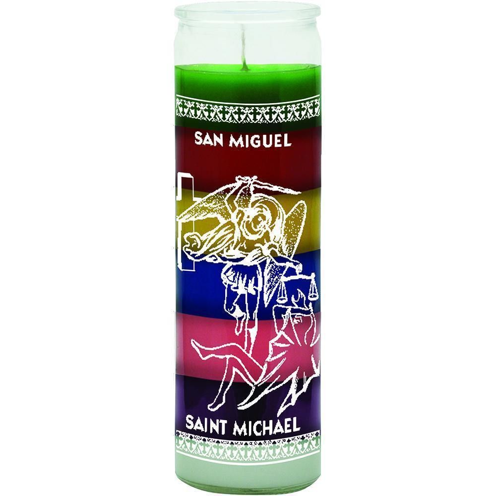 7 Day Glass Candle 7 Color - St. Michael, SKU WP-578-806, UPC 6016204796773