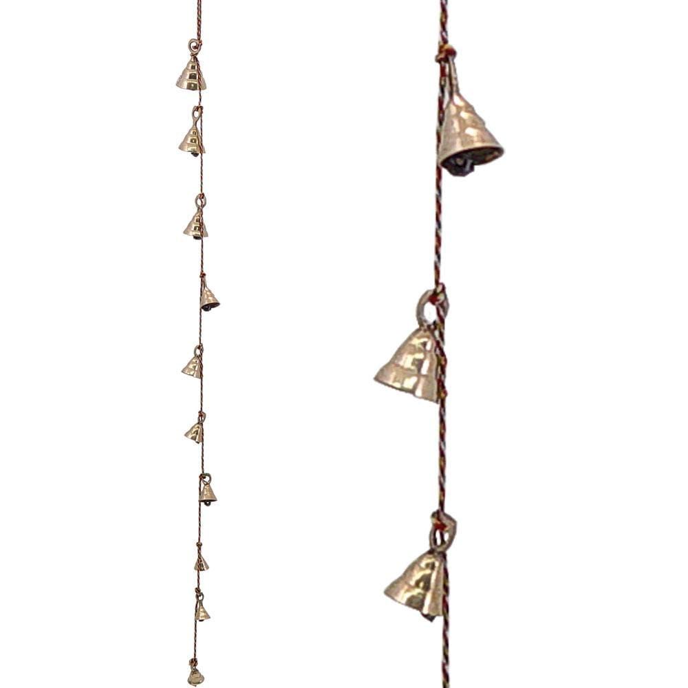 42&quot; Brass String Bells with Red String, SKU KH-31303, UPC 6016201028082