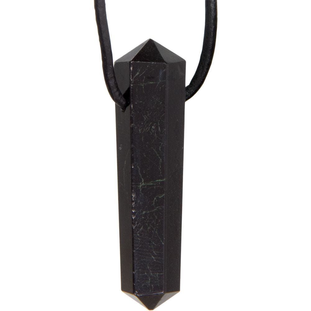 Double Terminated Point Necklace - Black Tourmaline, SKU KH-99151, UPC 6016200165115