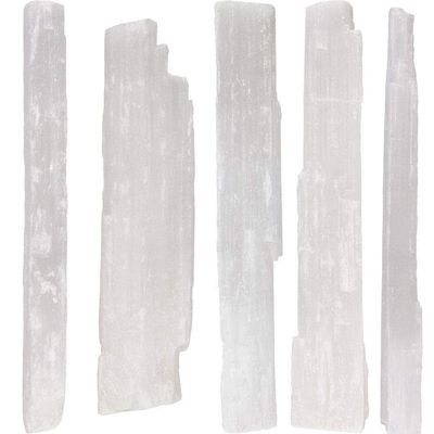 8.5&quot; Rough Selenite - Sticks (5 lbs), SKU KH-76119, UPC 6016204630633