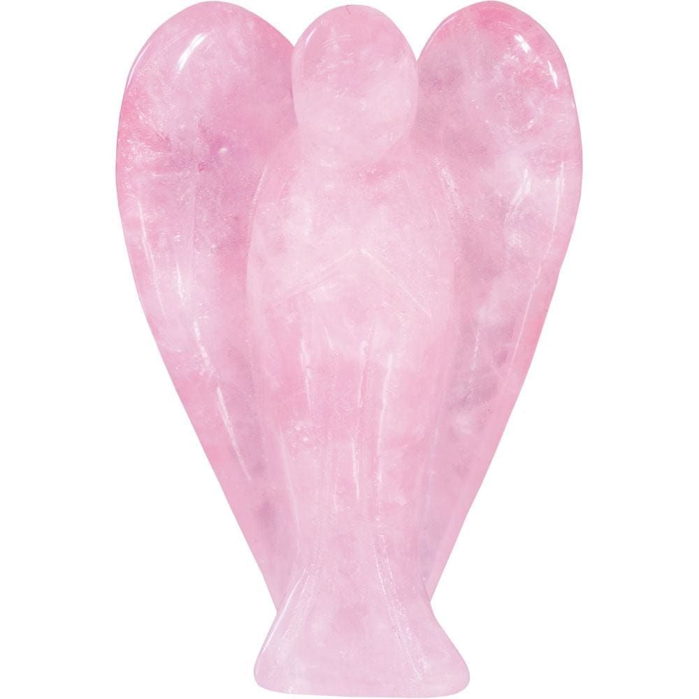 1&quot; Carved Angel Figurine - Rose Quartz, SKU KH-33500, UPC 6016202823877