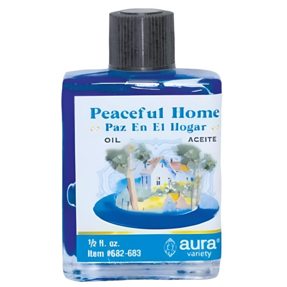1/2 oz Aura Spiritual Oil - Peaceful Home (Paz En El Hogar), SKU RM-682123, UPC 6016201227201