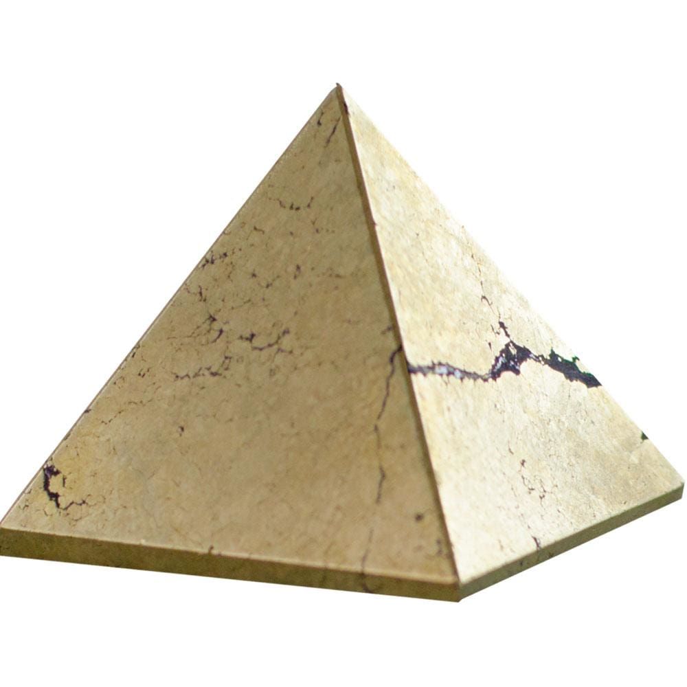 25-35 mm Gemstone Pyramid - Pyrite, SKU KH-63206, UPC 6016210999984