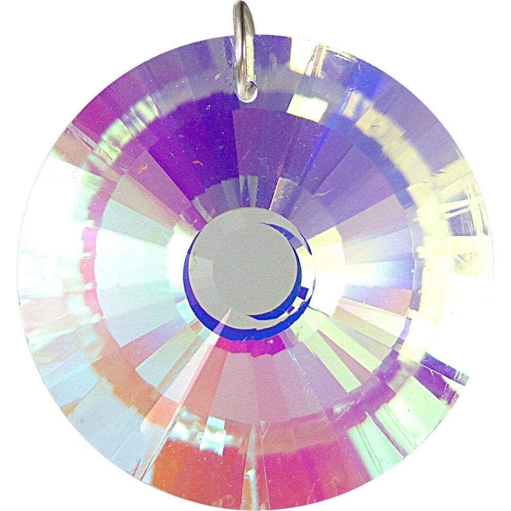 40 mm Prism Crystal - Round Prism AB, SKU KH-62635, UPC 6016223420420