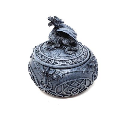 4&quot; Celtic Dragon Round Display Box, SKU 70147AA, UPC 700317382881