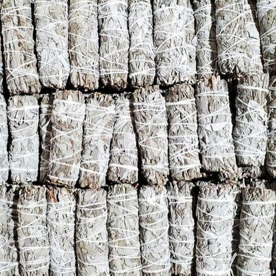 4&quot; California White Sage Smudge Stick (24 Pack), SKU SB5-24, UPC 6016207287292